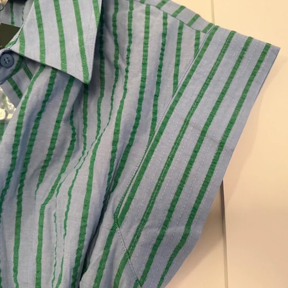 NWT Tuckernuck Delphinium Seersucker Mini Callie Dress - Medium - Picture 9 of 9